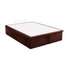 Base Baú Camurça Marrom Queen (158X198X39) - Ortobom