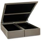 Base Baú Camurça Super King 193x203x39cm Ortobom Bege Base Baú Camurça Super King 193x203x39cm Ortobom Bege