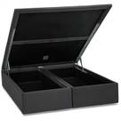 Base Baú Camurça Super King 193x203x39cm Ortobom Cinza