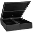 Base Baú Ortobom Queen Camurça Cinza 158x198x35