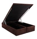 Base Baú Physical Camurça Marrom Queen 39x158x198 - Ortobom