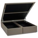 Base Baú Physical material sintético Queen 158x198x39cm Ortobom