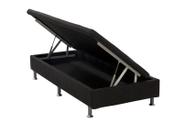 Base Baú Physical Tecido Preto Solteiro (88x188x38) Ortobom Base Baú Physical Tecido Preto Solteiro (88x188x38) Ortobom