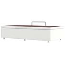 Base Baú Sommier Solteiro em material sintético 48x188x88cm Ortobom Cor Branco Base Baú Sommier Solteiro em material sintético 48x188x88cm Ortobom Cor Branco