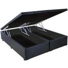 Base Bipartida Baú King em material sintético Universal 41x203x193 Blindado Cor Preto