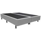 Base Bipartida Casal Universal em Suede 37x188x138 Cor Cinza