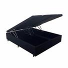 BASE BOX BAU BIPARTIDO CASAL QUEEN - (158X198) PRETO material sintético BASE BOX BAU BIPARTIDO CASAL QUEEN - (158X198) PRETO material sintético