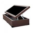 Base Box Baú Blindado Solteiro AColchoes Sintético Marrom 41x78x188 Base Box Baú Blindado Solteiro AColchoes Sintético Marrom 41x78x188