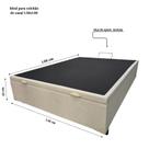 Base Box Bau casal 1,38 x 1,88 LINHÃO AREIA