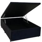 Base Box Baú Casal 138x188 Suede Com Pistão à Gás Base Box Baú Casal 138x188 Suede Com Pistão à Gás