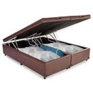 Base Box Baú Casal Bipartido material sintético 138x188