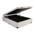 Base Box Baú Casal Mja Móveis Sintético Bege - 45x138x188