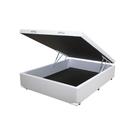 Base Box Baú Casal SP Móveis Sintético Branco - 39x138x188
