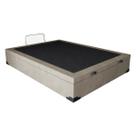 Base Box Baú Casal Suede Bege - 45x138x188 Base Box Baú Casal Suede Bege - 45x138x188