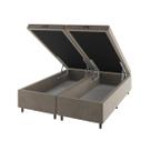 Base Box Bau King Size Cairo (43x193x203cm) Perola - Casa Giulia
