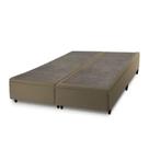 Base Box Baú Prince Sued Queen Size 158 X 197 X 41cm Tabaco
