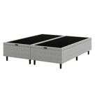 Base Box Baú Queen 158x198x42 Cinza Umaflex Hypnos Espaço Extra e Estrutura Reforçada