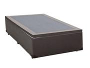 Base Box Baú Solteirão Blindado material sintético Linhão Café 36X108X188 AN Base Box Baú Solteirão Blindado material sintético Linhão Café 36X108X188 AN