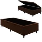 Base Box Baú Solteiro 88x188x35 Suede com Pistão a Gás Galego Home Base Box Baú Solteiro 88x188x35 Suede com Pistão a Gás Galego Home