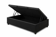 Base Box Baú Solteiro A colchões Sintético Preto 49x88x188 Base Box Baú Solteiro A colchões Sintético Preto 49x88x188