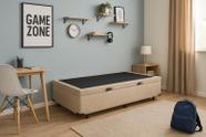 Base Box Baú Solteiro Suede Base Box Baú Solteiro Suede