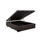 Base Box Baú Viúva Khouse Sintético Marrom 40x128x188 Base Box Baú Viúva Khouse Sintético Marrom 40x128x188