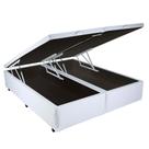 Base Box Bipartida Baú Universal Casal 43x188x138 Cor Branco
