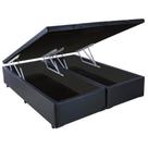 Base Box Bipartida Baú Universal Casal 43x188x138 Cor Preto Base Box Bipartida Baú Universal Casal 43x188x138 Cor Preto