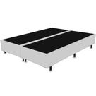 Base Box Bipartida King em material sintético Universal 37x203x193 Cor Branco