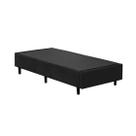 Base Box Blindado Solteiro AColchoes Sintético Preto 40x88x188