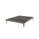 Base Box Cama Japonesa Toquio Casal Linho Marrom