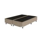 Base Box Casal Bipartido Bege 138x188x30 Base Box Casal Bipartido Bege 138x188x30