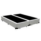 Base Box Casal Bipartido Belos Sonhos Sintético Branco 40x138x188
