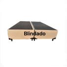 Base Box Casal Bipartido Blindado Sintético Bege Base Box Casal Bipartido Blindado Sintético Bege