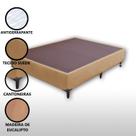Base Box Casal Padrão Suede Liso (1,38 x 1,88 m) Com 37 cm de altura Para Colchão
