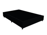Base box casal simples - preto suede bio star/molejo