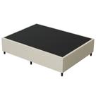 Base Box Casal Sintético Bege 38x138x188 Base Box Casal Sintético Bege 38x138x188