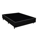 Base Box Casal Sintético Preto 40x138x188 Ducci