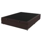 Base Box com Baú Marrom Viúvo 128cm de Madeira KazaMix