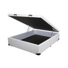 Base Box com Baú Viúvo Branco de Madeira Resistente