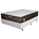 Base Box com Colchão Lisboa Casal Molas Ensacadas Ecotec 56x188x138 Cor Branco