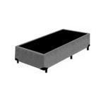 Base Box de Cama Solteiro Madeira Resistente Cinza Base Box de Cama Solteiro Madeira Resistente Cinza
