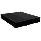Base Box King Bipartido Khouse Sintético Preto 40x192x203 Base Box King Bipartido Khouse Sintético Preto 40x192x203