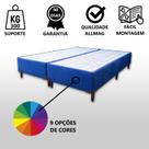 Base Box King Bipartido Padrão Suede Liso (1,93 x 2,03 m) Com 37 cm de altura Para Colchão
