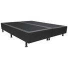 Base Box King Bipartido Preto Suede 198x203 Base Box King Bipartido Preto Suede 198x203