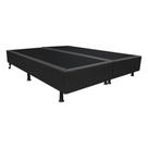 Base Box para Cama Casal King 192x203cm Bipartido Liz S05 Sintético Preto - Mpozenato Base Box para Cama Casal King 192x203cm Bipartido Liz S05 Sintético Preto - Mpozenato