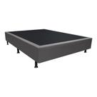 Base Box para Cama Viúva 128x188cm Liz S05 Sintético Cinza - Mpozenato