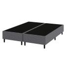 Base Box Queen 158x198x38 Flávia Cinza Umaflex Resistência
