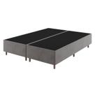 Base Box Queen 37cm x 198cm x 158cm Treviso Liso Cinza/Grafite Viero Base Box Queen 37cm x 198cm x 158cm Treviso Liso Cinza/Grafite Viero