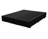 Base Box Queen Bipartido 158x198 material sintético Preto Base Box Queen Bipartido 158x198 material sintético Preto